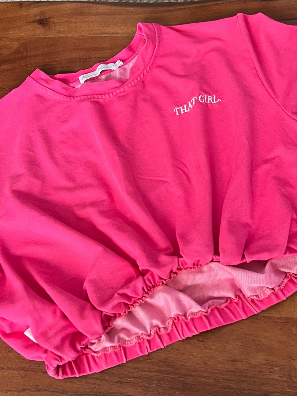 That Girl Hot Pink Cropped Sweatshirt